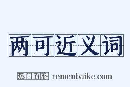 两可近义词是什么意思的图片